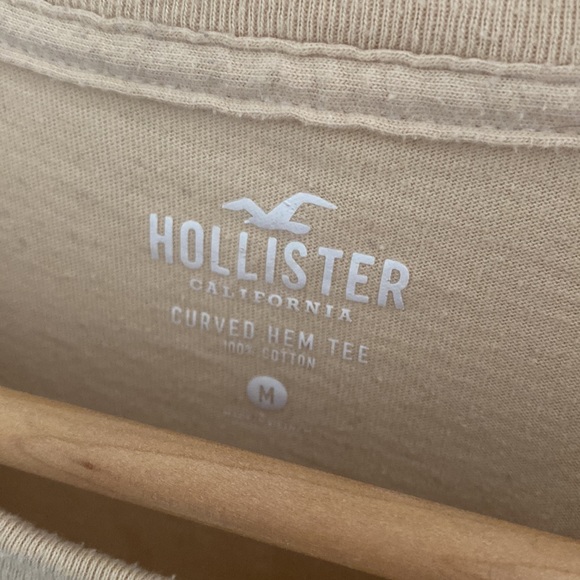 Hollister curved hem tee, three color tones short sleeve shirt 109% cotton - Picture 3 of 7